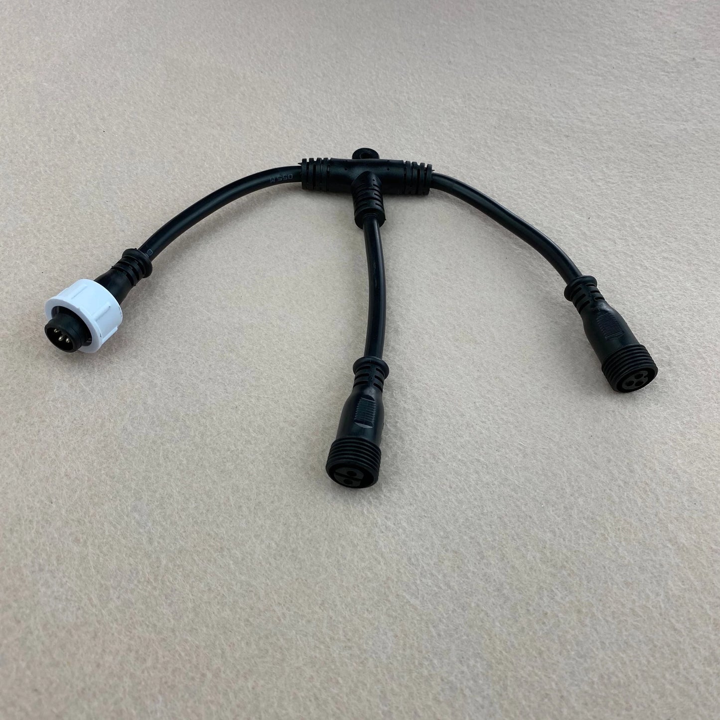 T-piece power injector 13.5mm(Ray Wu) type 3 core T type waterproof splitter