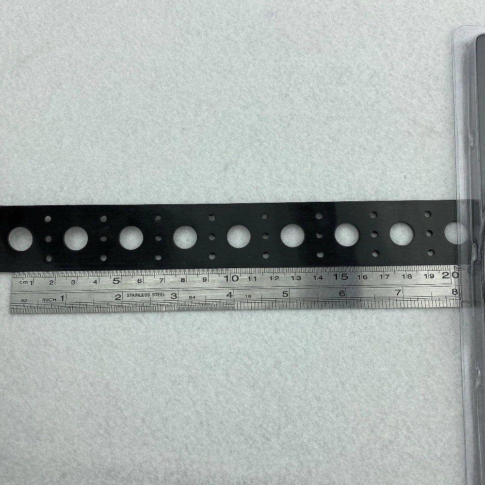 Plastic mounting strip for 12mm pixel nodes